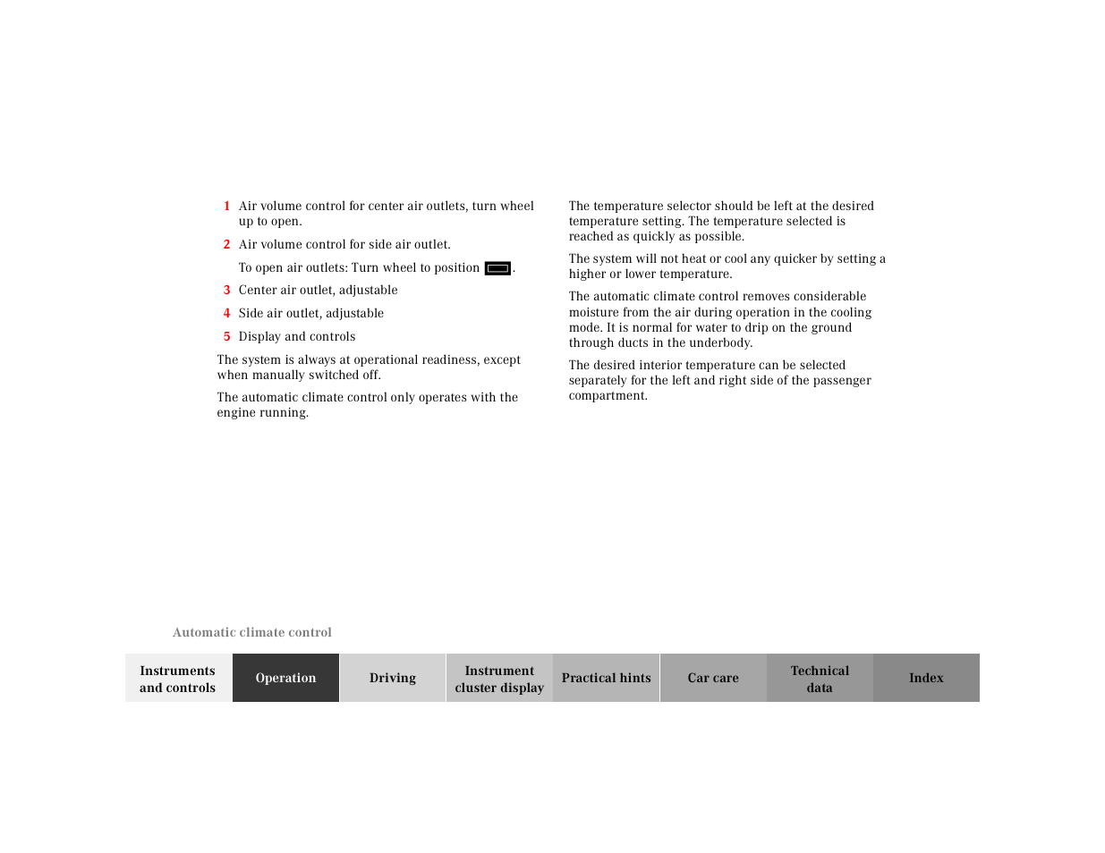 Mercedes-Benz 2000 CLK 320 User Manual | Page 119 / 323