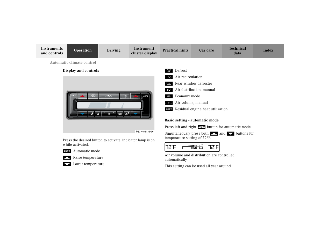 Mercedes-Benz 2000 CLK 320 User Manual | Page 120 / 323