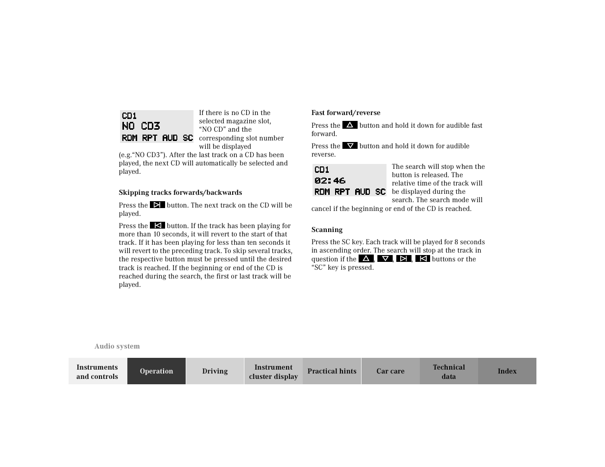 Mercedes-Benz 2000 CLK 320 User Manual | Page 138 / 323