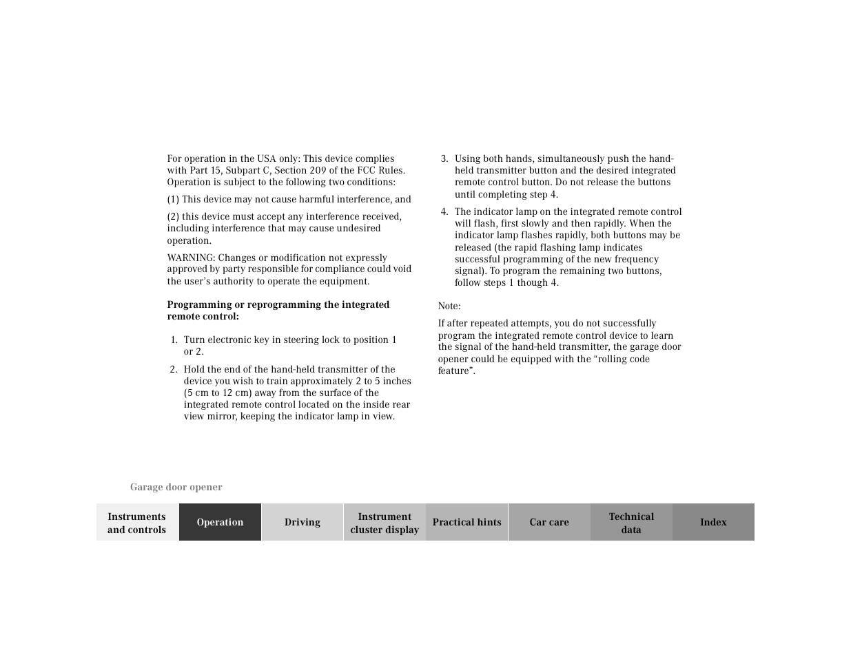 Mercedes-Benz 2000 CLK 320 User Manual | Page 155 / 323