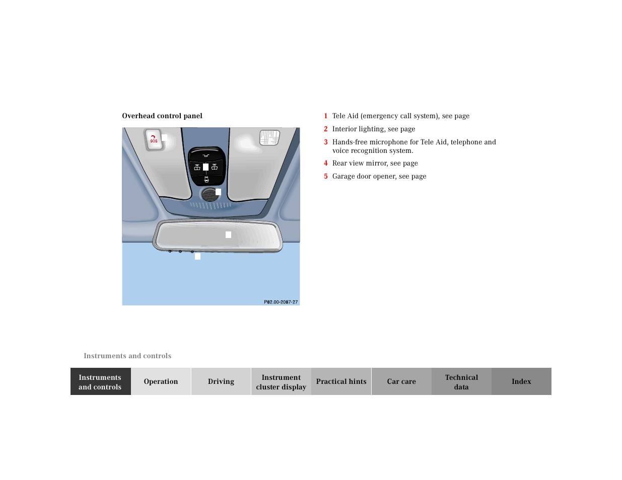 Mercedes-Benz 2000 CLK 320 User Manual | Page 21 / 323