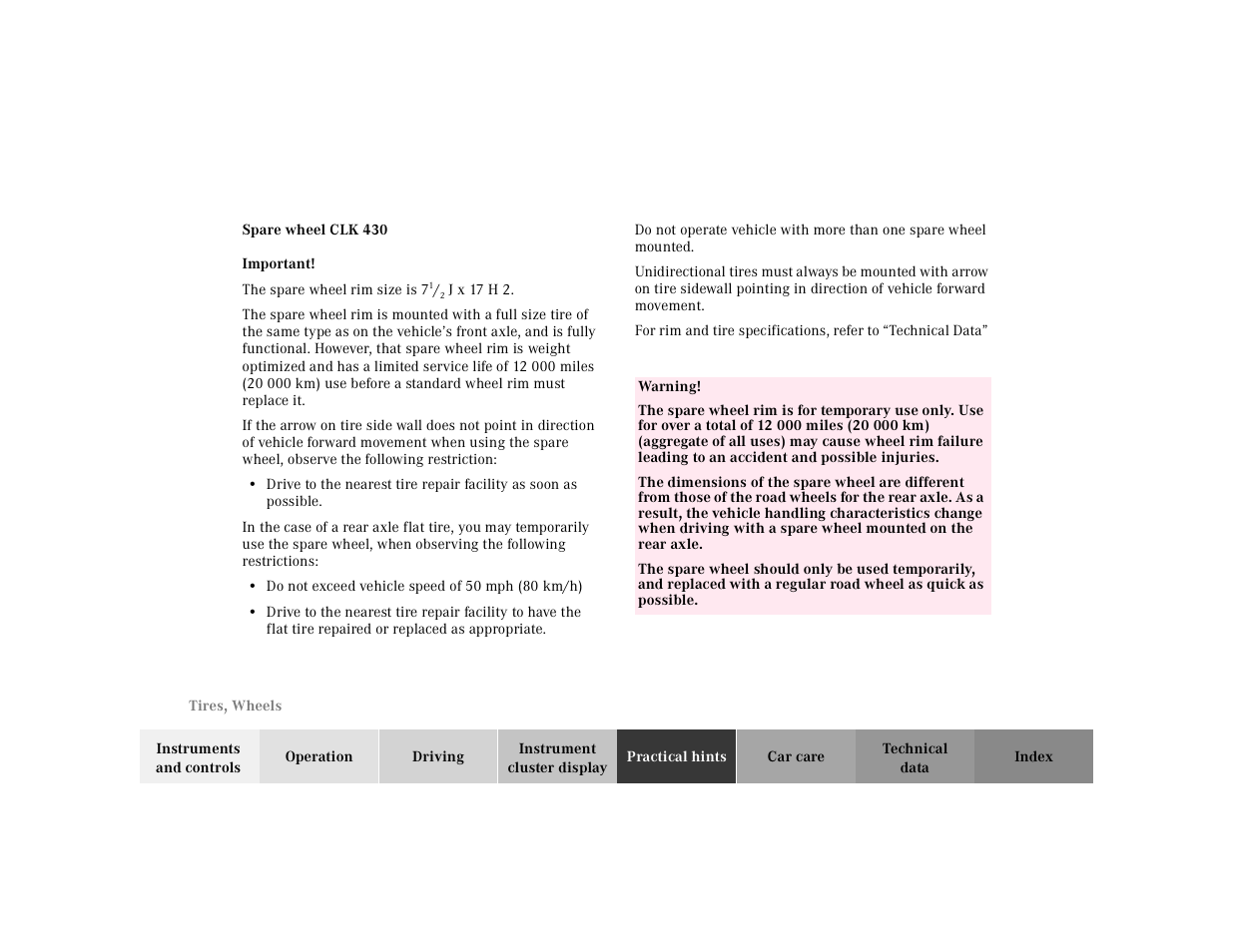 Mercedes-Benz 2000 CLK 320 User Manual | Page 253 / 323