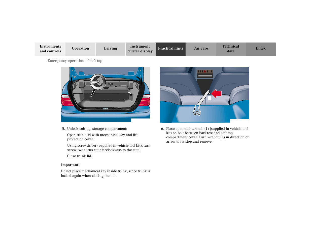 Mercedes-Benz 2000 CLK 320 User Manual | Page 281 / 323