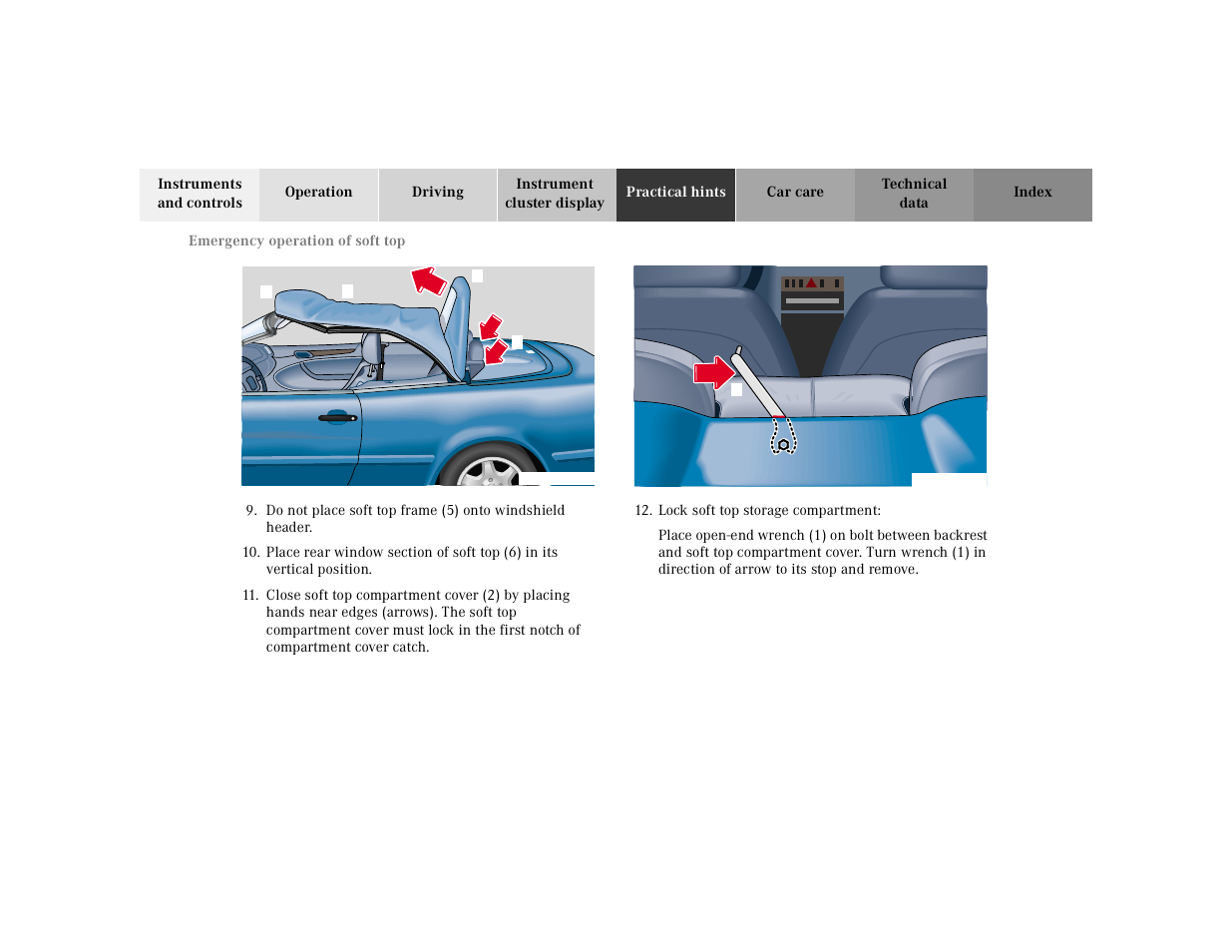 Mercedes-Benz 2000 CLK 320 User Manual | Page 283 / 323