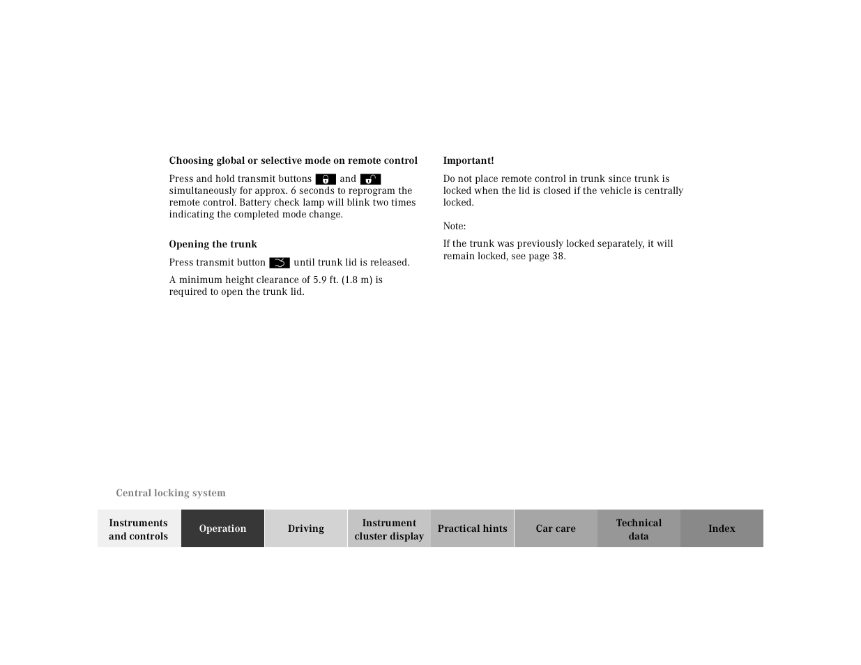Mercedes-Benz 2000 CLK 320 User Manual | Page 31 / 323