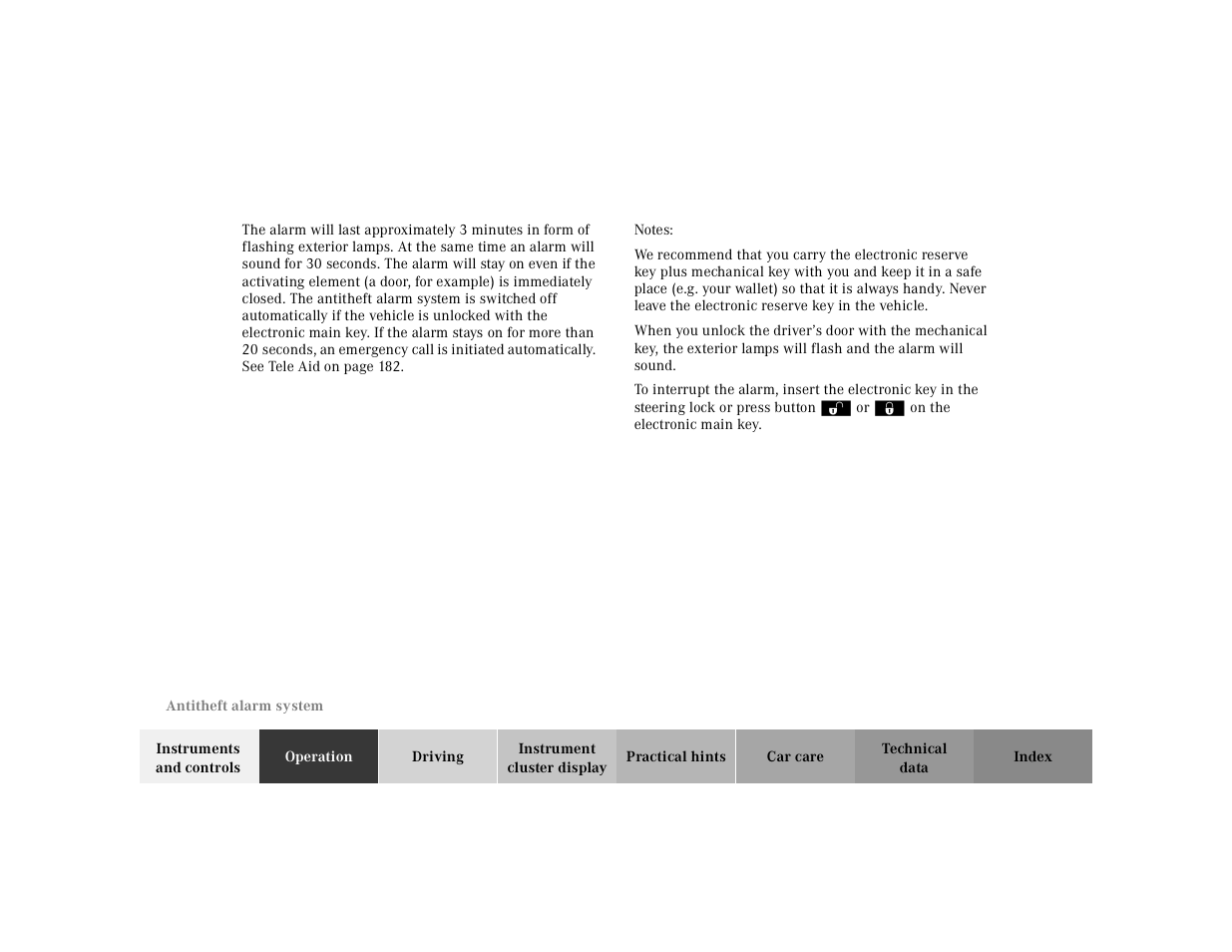 Mercedes-Benz 2000 CLK 320 User Manual | Page 43 / 323