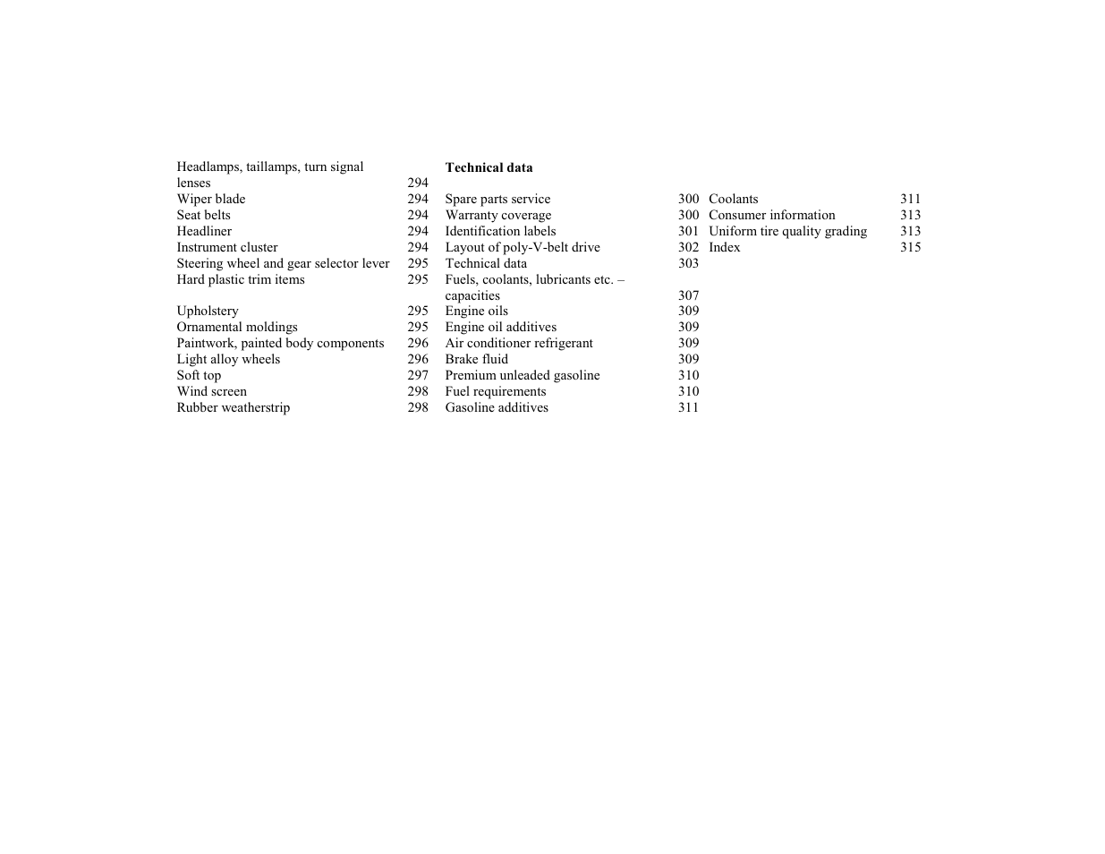 Mercedes-Benz 2000 CLK 320 User Manual | Page 6 / 323
