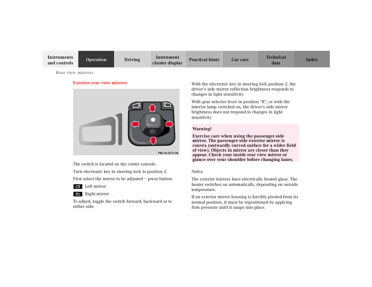 Mercedes-Benz 2000 CLK 320 User Manual | Page 76 / 323