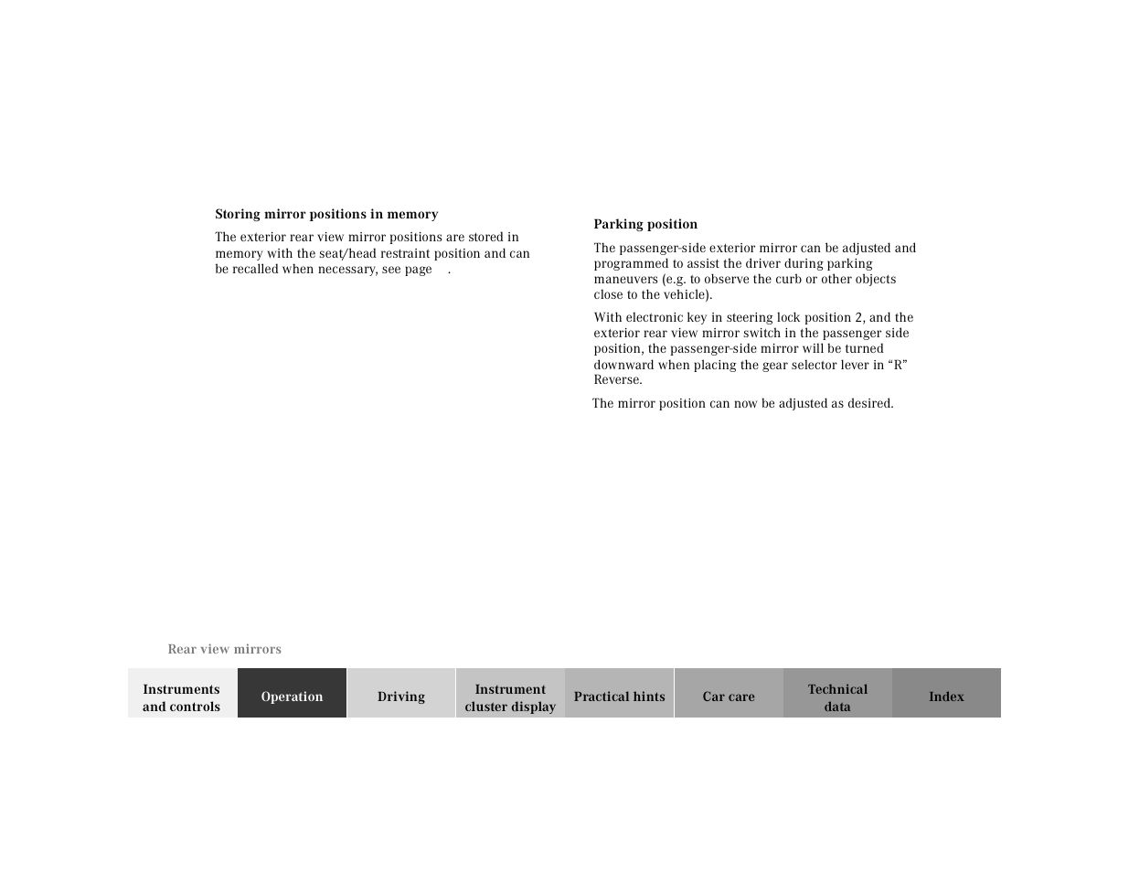 Mercedes-Benz 2000 CLK 320 User Manual | Page 78 / 323