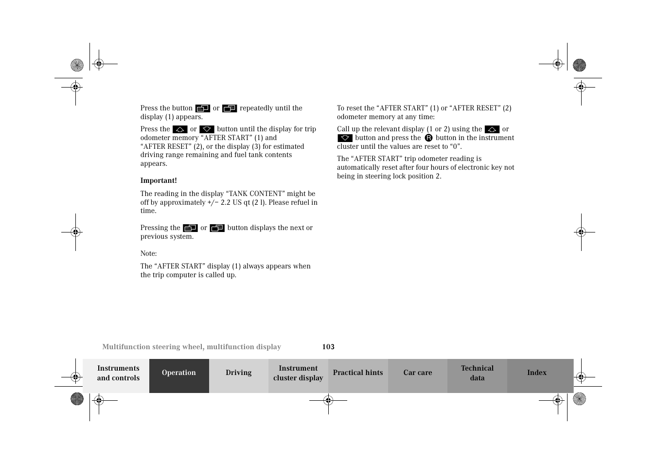 Mercedes-Benz 2002 CLK 320  EN User Manual | Page 106 / 346