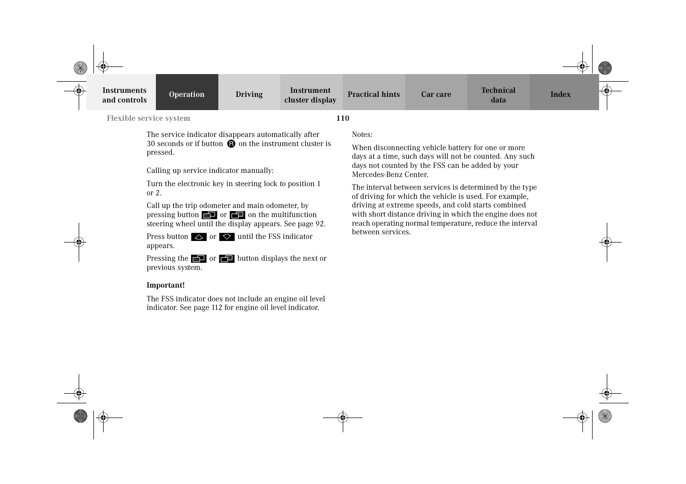 Mercedes-Benz 2002 CLK 320  EN User Manual | Page 113 / 346