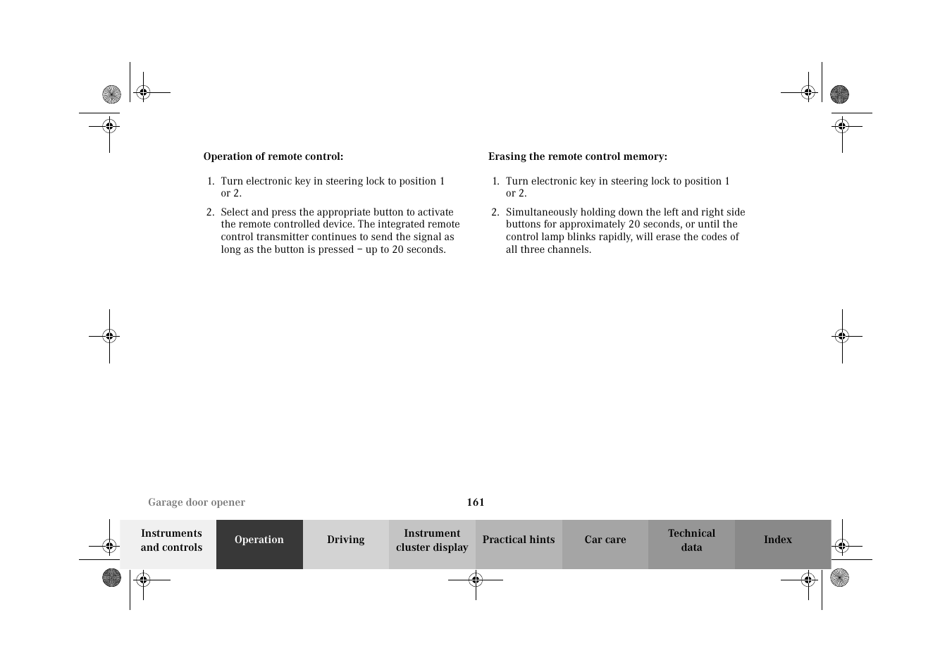 Mercedes-Benz 2002 CLK 320  EN User Manual | Page 164 / 346