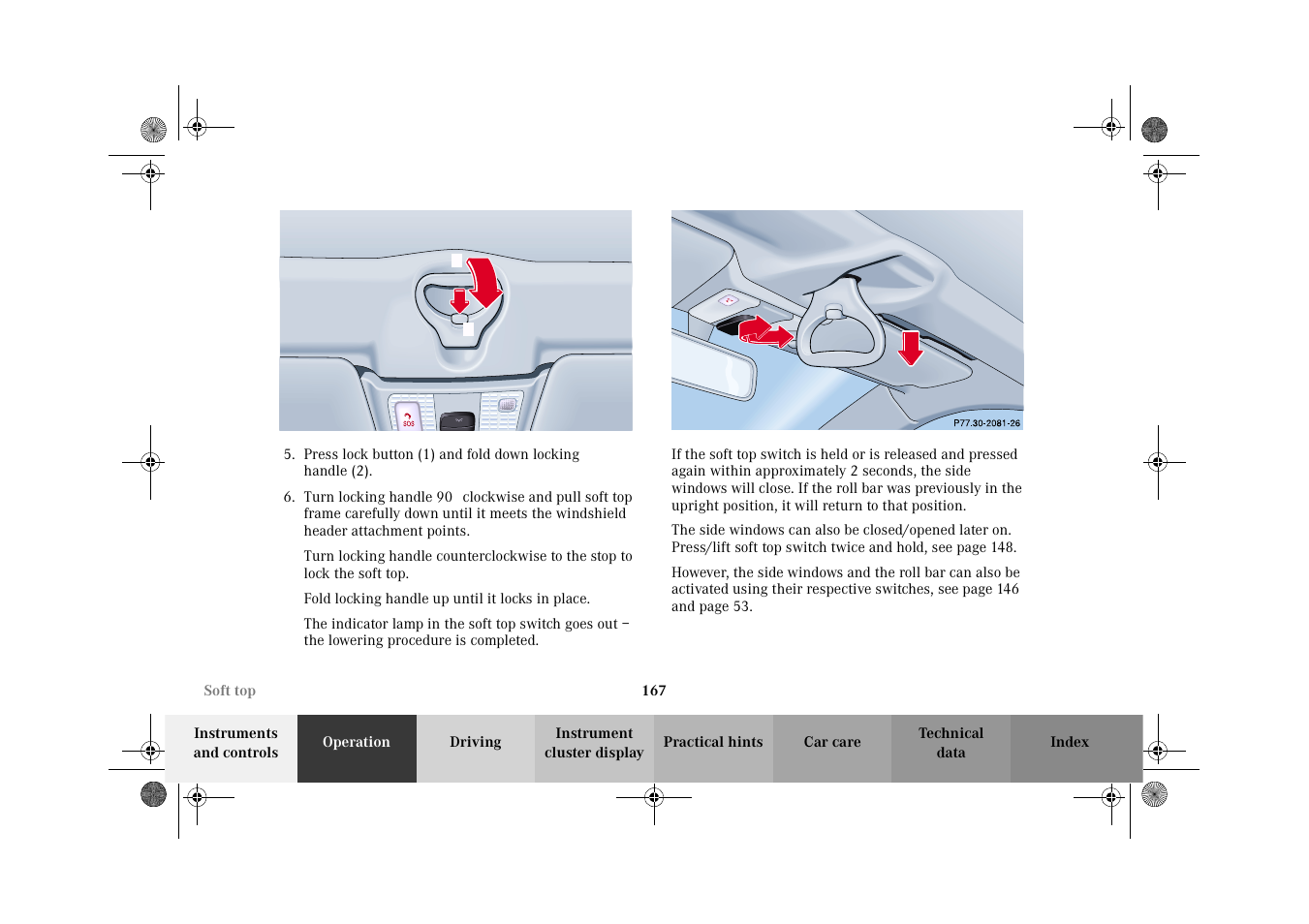 Mercedes-Benz 2002 CLK 320  EN User Manual | Page 170 / 346