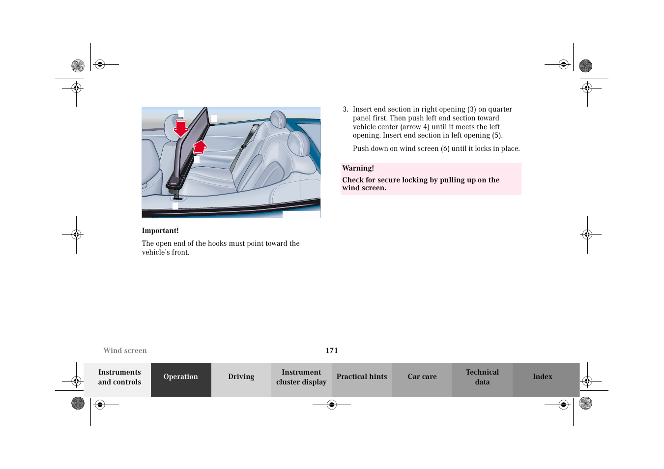 Mercedes-Benz 2002 CLK 320  EN User Manual | Page 174 / 346