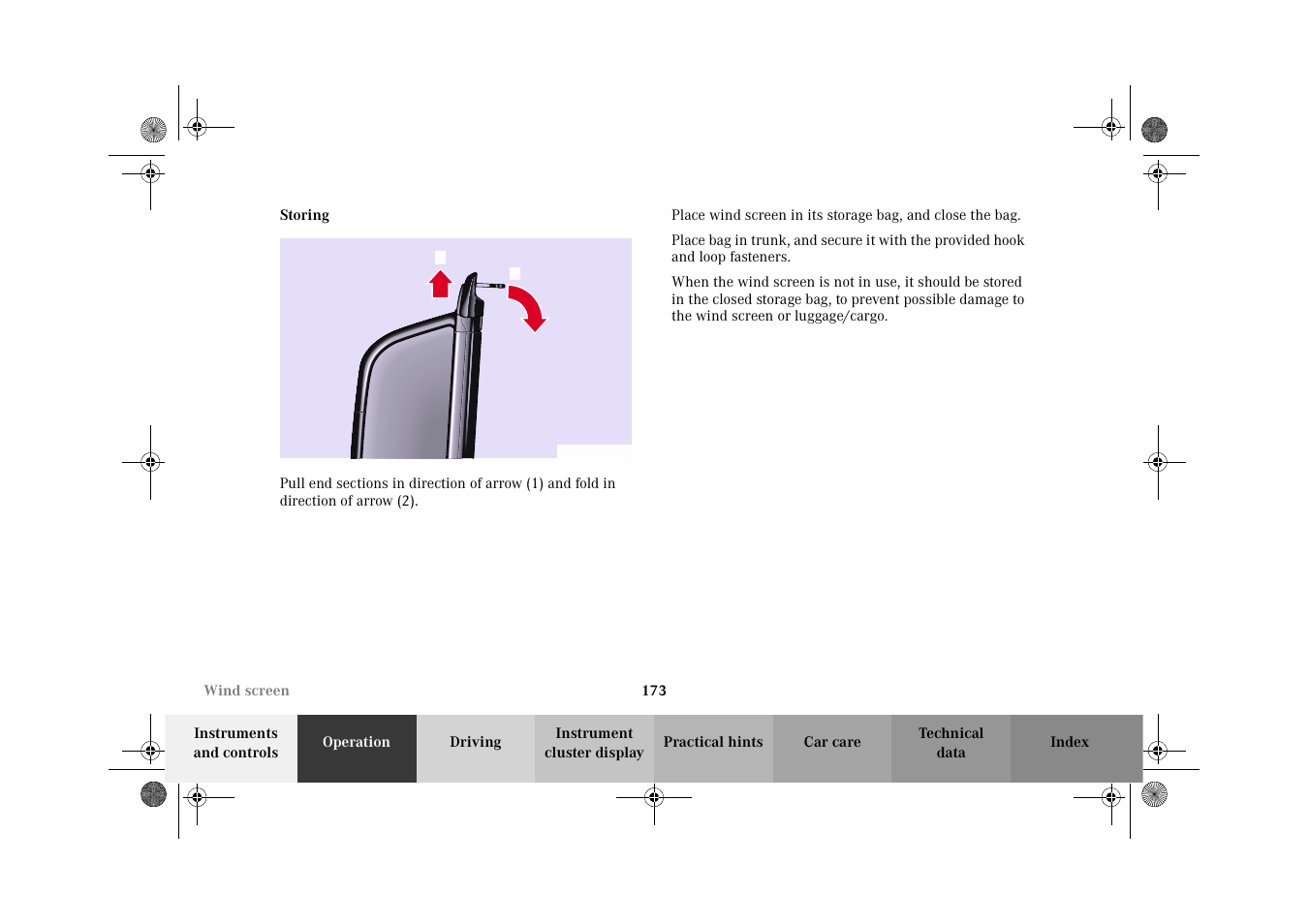 Storing | Mercedes-Benz 2002 CLK 320  EN User Manual | Page 176 / 346