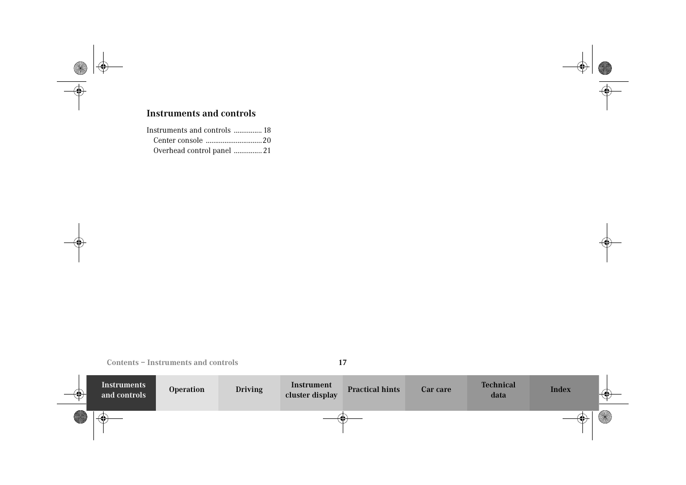 Mercedes-Benz 2002 CLK 320  EN User Manual | Page 20 / 346