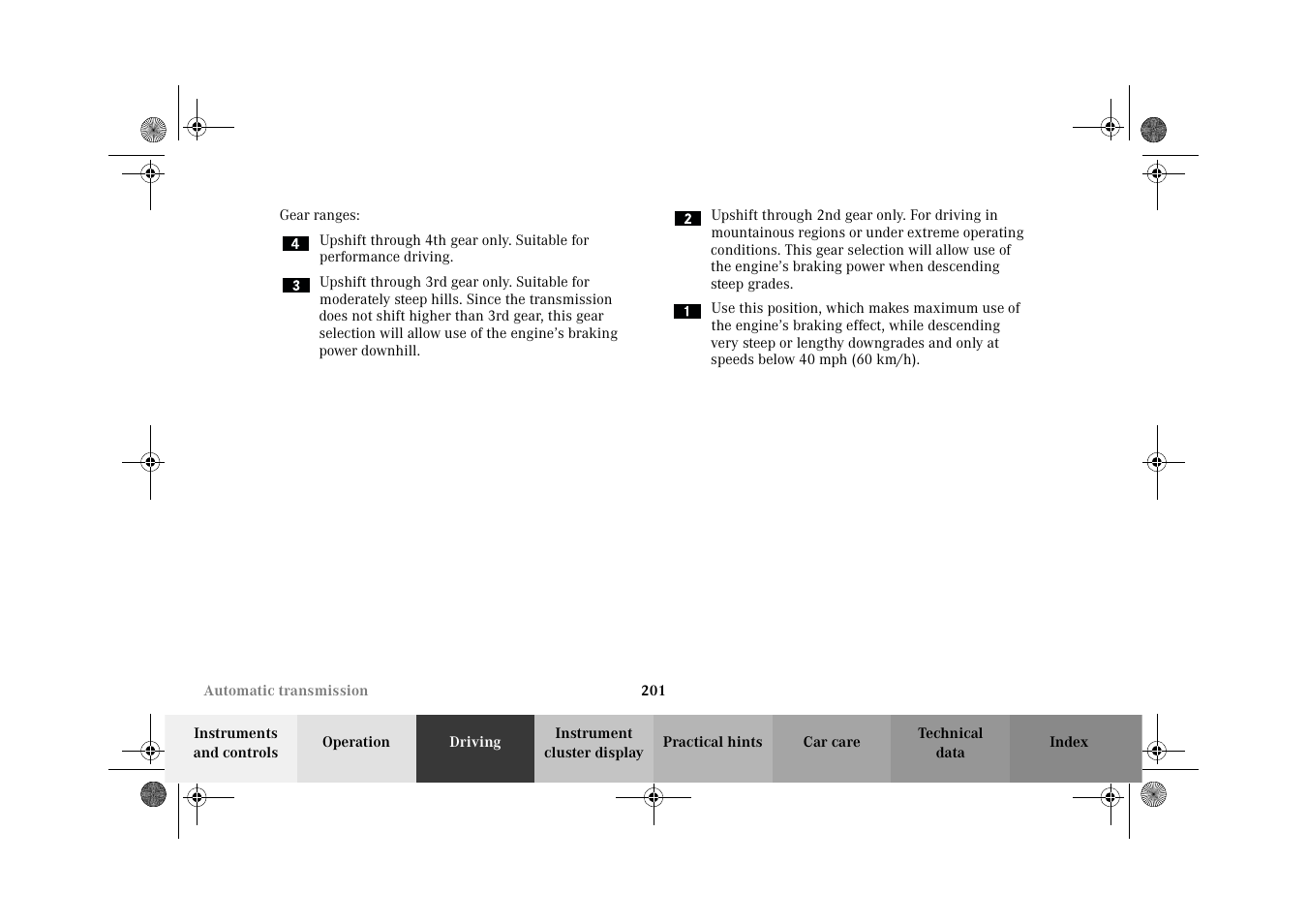 Mercedes-Benz 2002 CLK 320  EN User Manual | Page 204 / 346