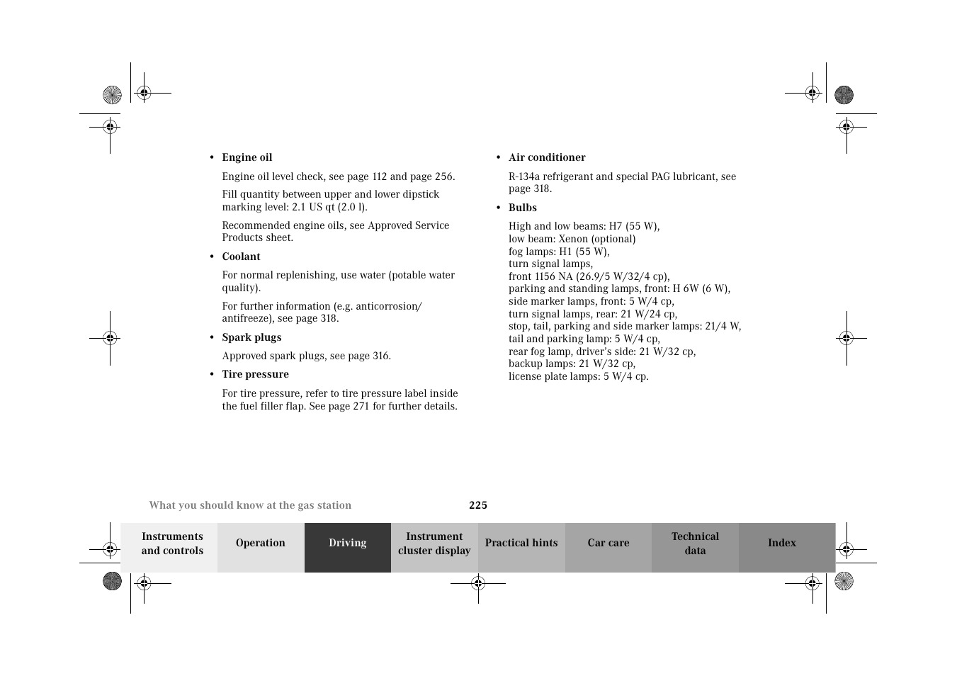 Mercedes-Benz 2002 CLK 320  EN User Manual | Page 228 / 346