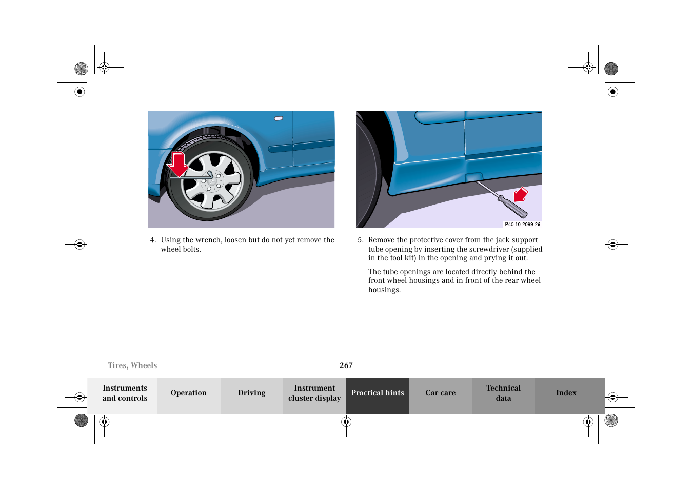 Mercedes-Benz 2002 CLK 320  EN User Manual | Page 270 / 346