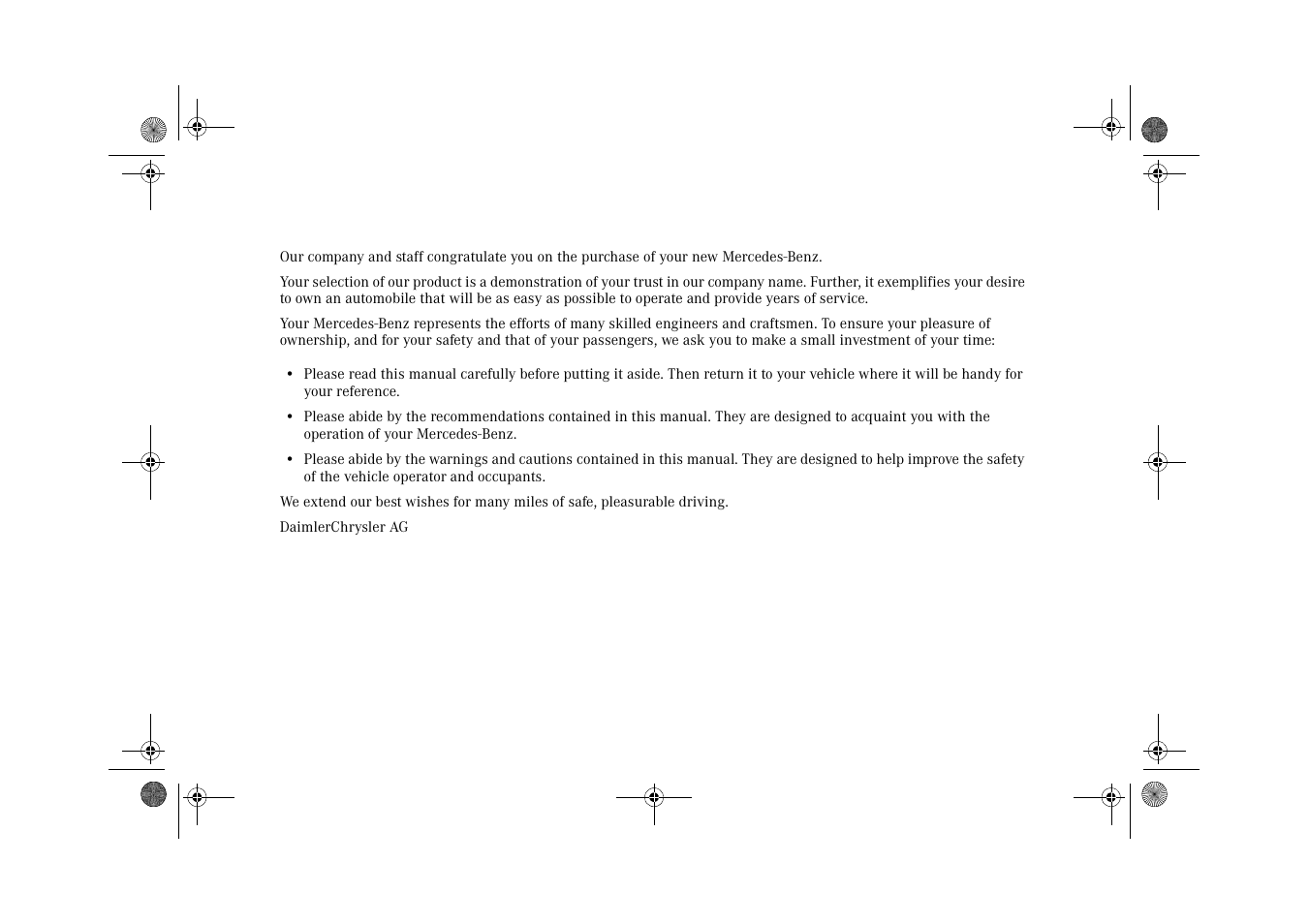 Mercedes-Benz 2002 CLK 320  EN User Manual | Page 3 / 346