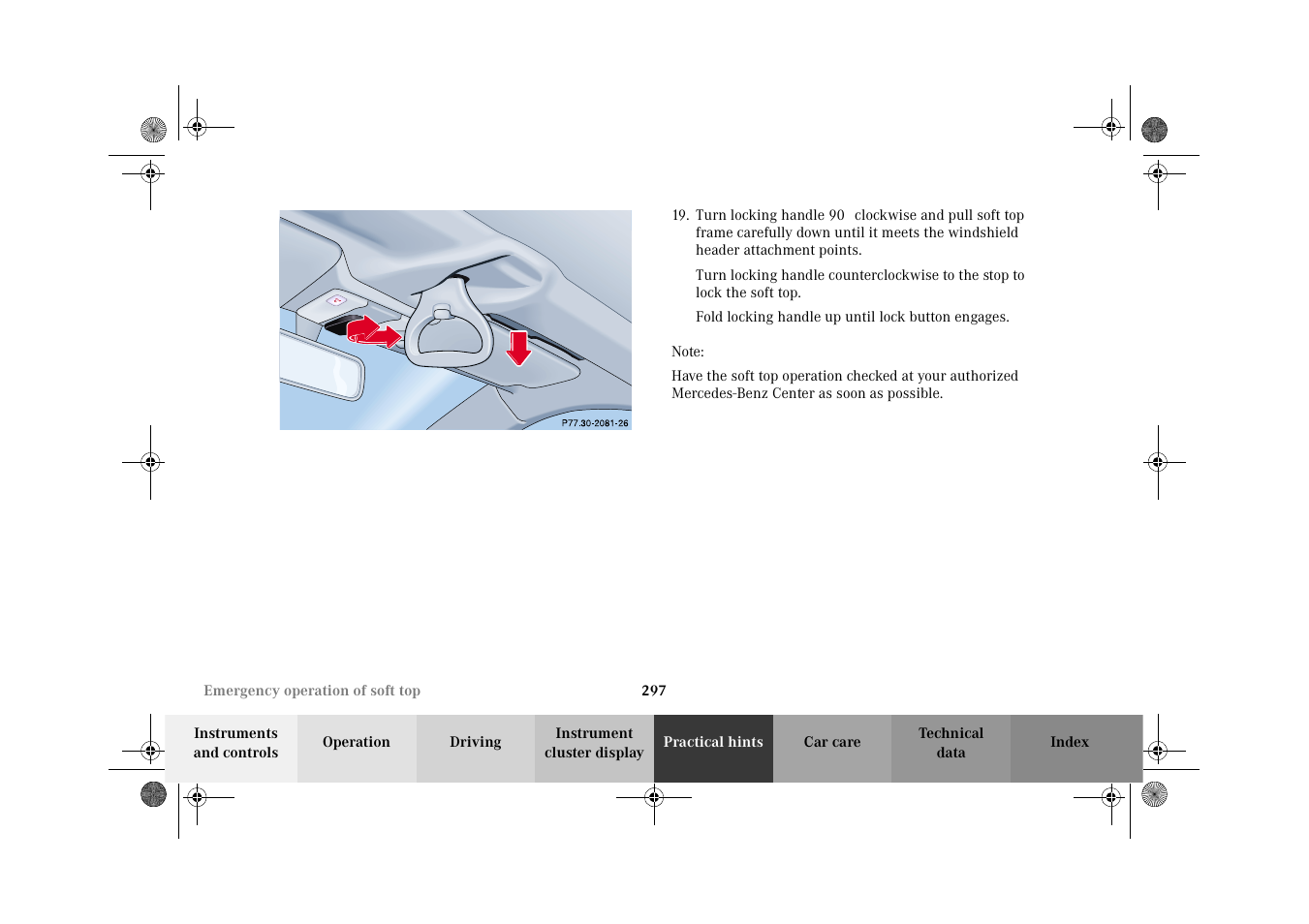 Mercedes-Benz 2002 CLK 320  EN User Manual | Page 300 / 346