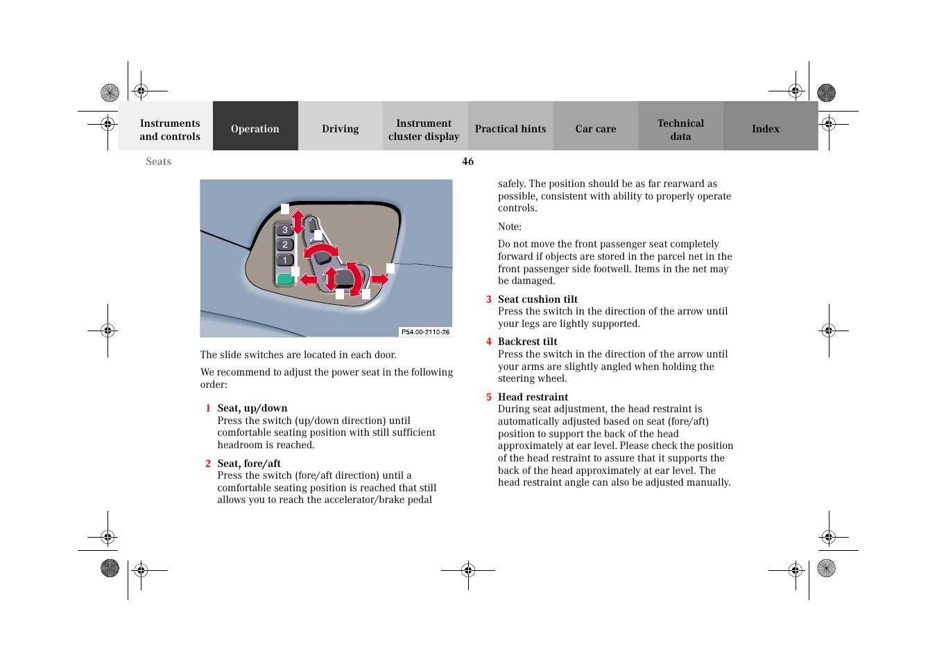 Mercedes-Benz 2002 CLK 320  EN User Manual | Page 49 / 346