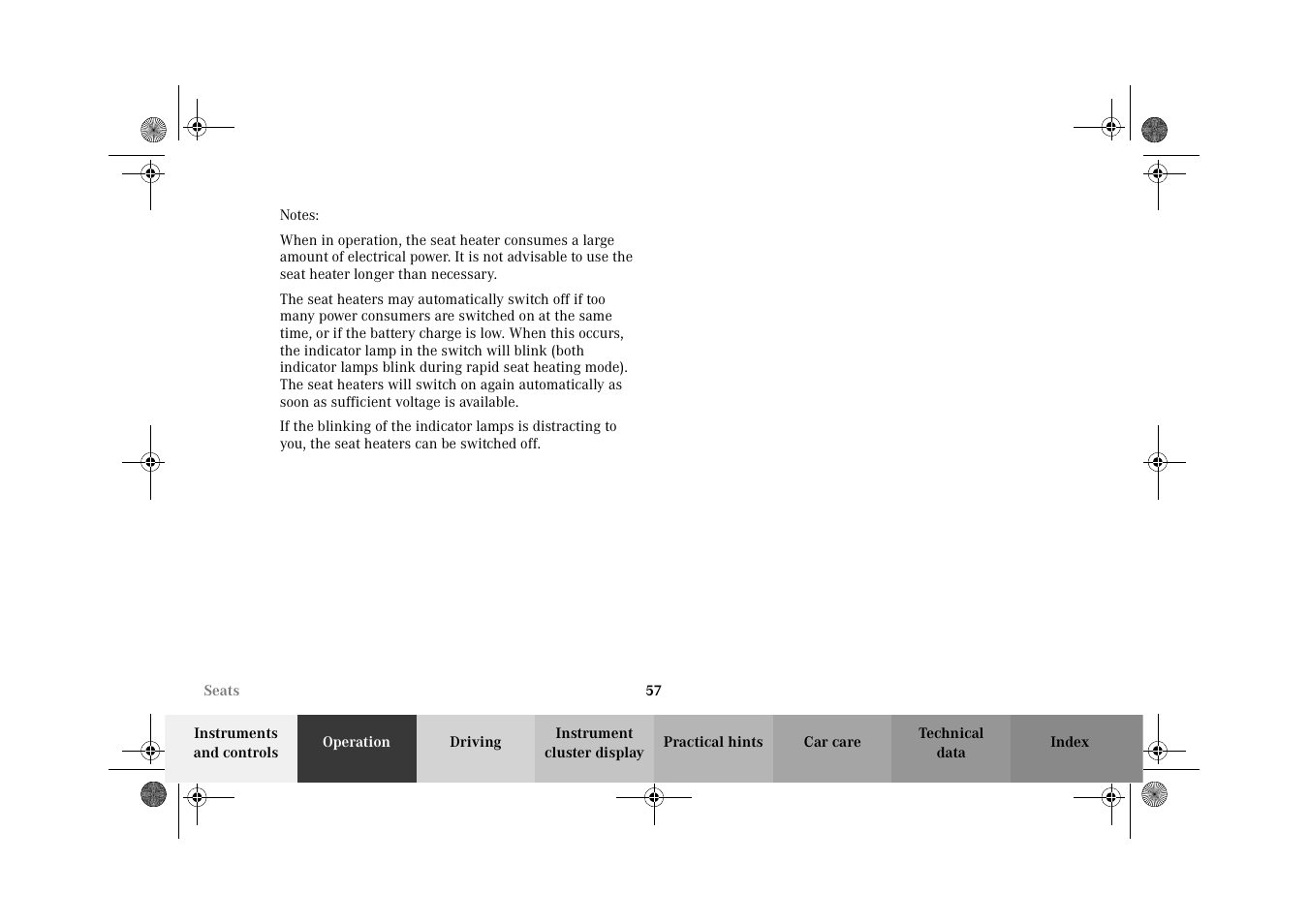 Mercedes-Benz 2002 CLK 320  EN User Manual | Page 60 / 346