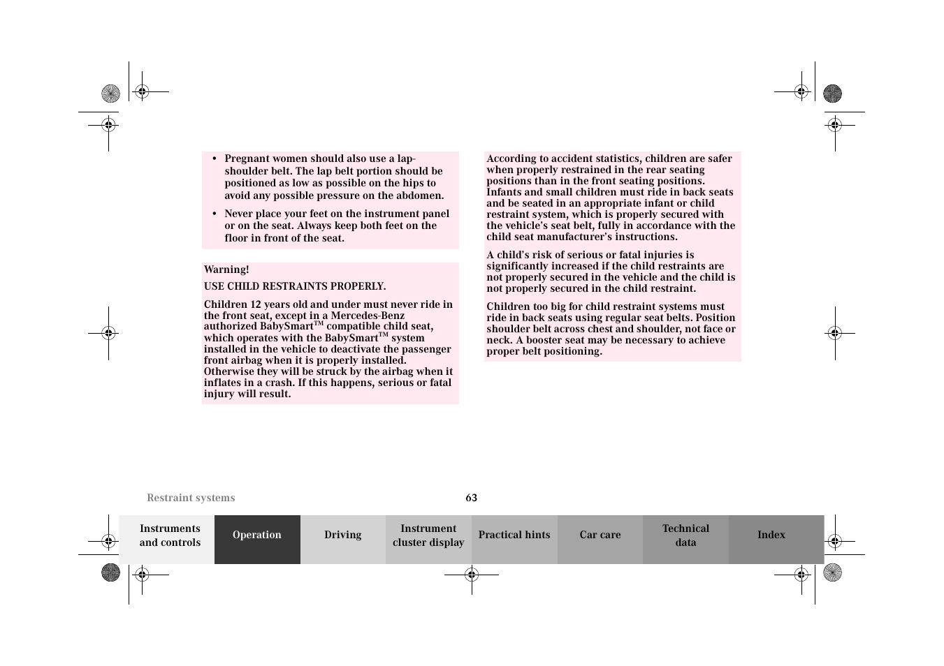 Mercedes-Benz 2002 CLK 320  EN User Manual | Page 66 / 346