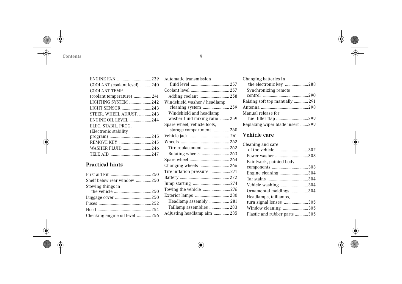 Mercedes-Benz 2002 CLK 320  EN User Manual | Page 7 / 346