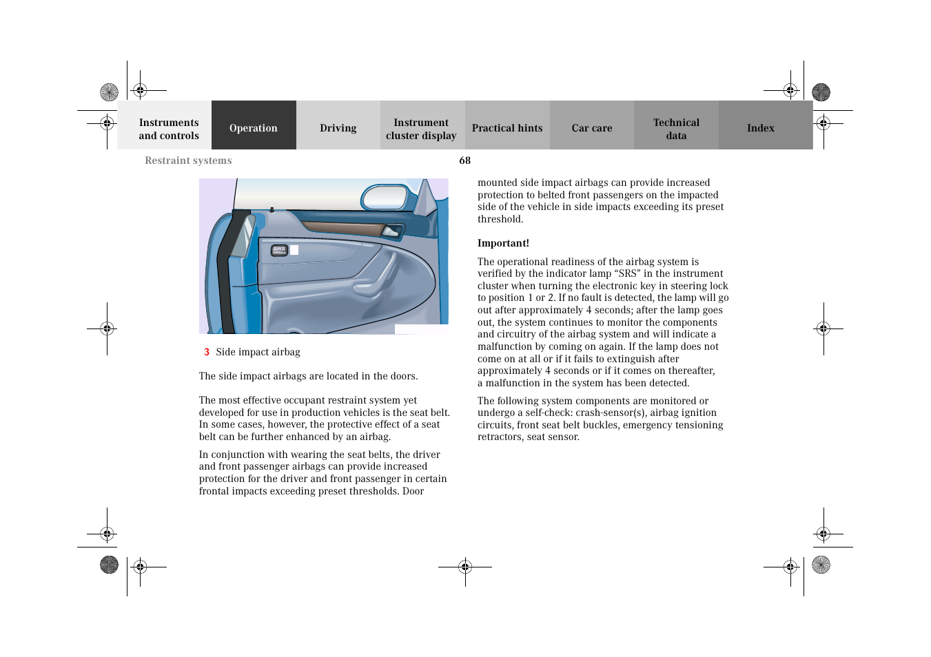 Mercedes-Benz 2002 CLK 320  EN User Manual | Page 71 / 346