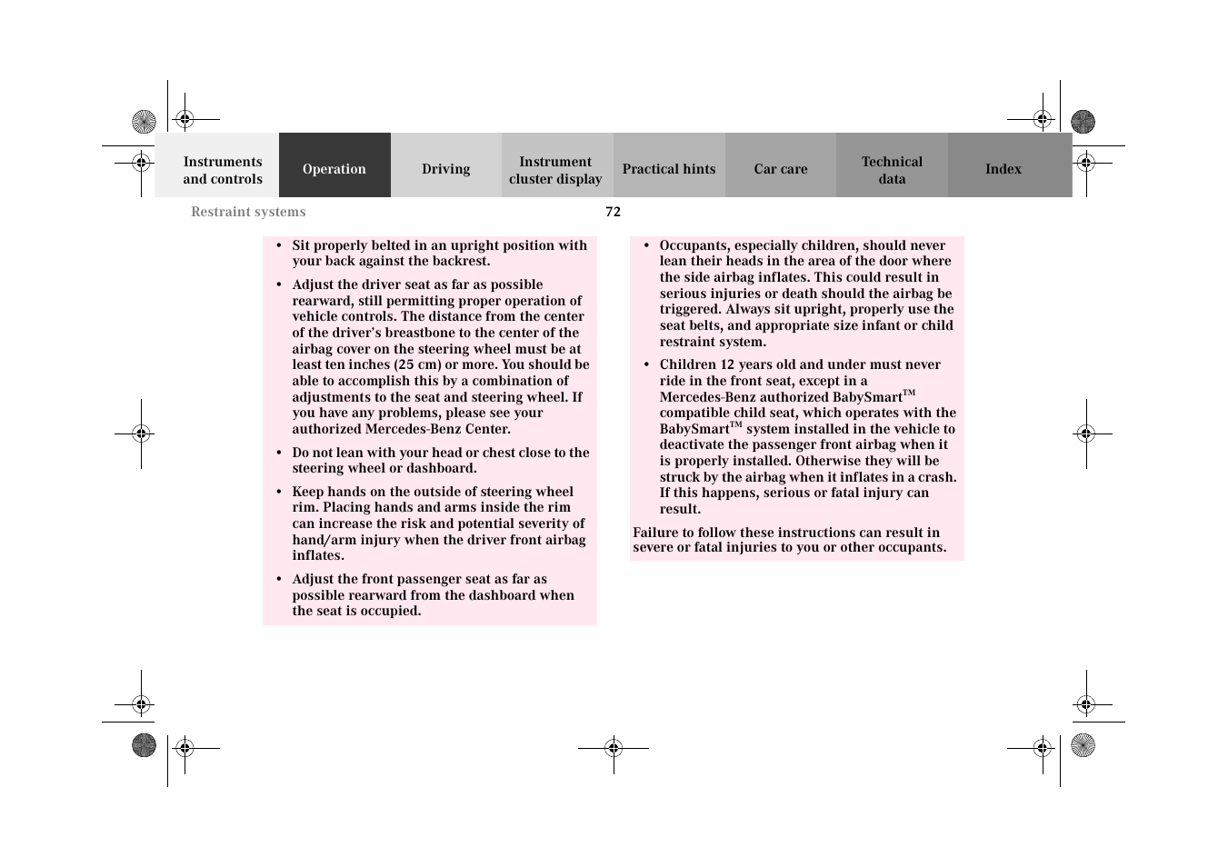 Mercedes-Benz 2002 CLK 320  EN User Manual | Page 75 / 346
