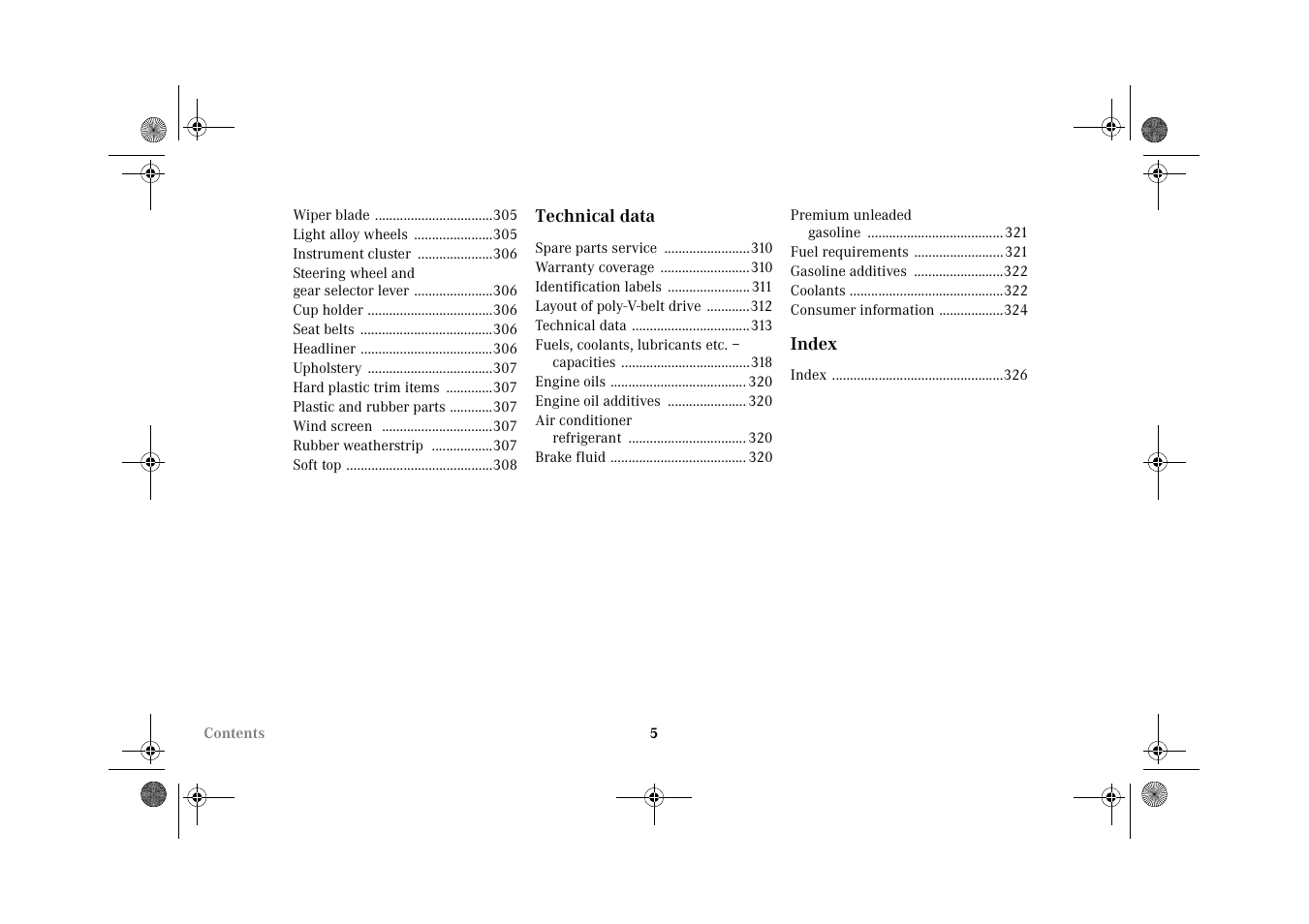 Mercedes-Benz 2002 CLK 320  EN User Manual | Page 8 / 346
