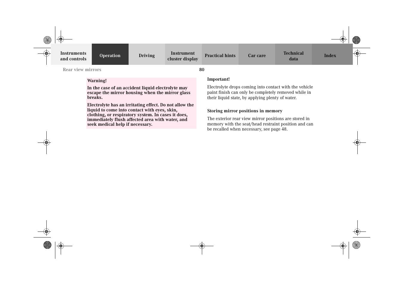 Memory:recalling | Mercedes-Benz 2002 CLK 320  EN User Manual | Page 83 / 346
