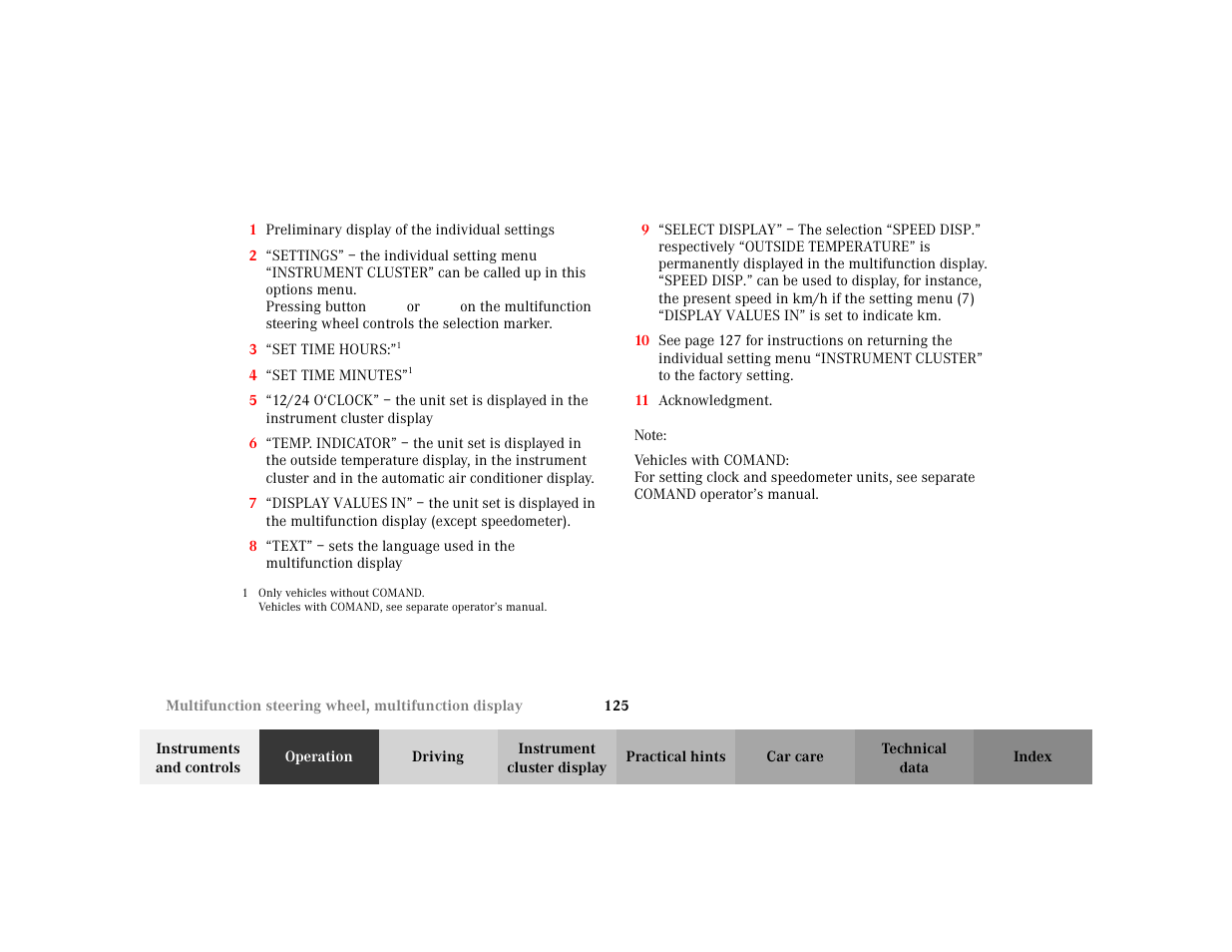 Mercedes-Benz 2002 C 230 Kompressor User Manual | Page 128 / 399