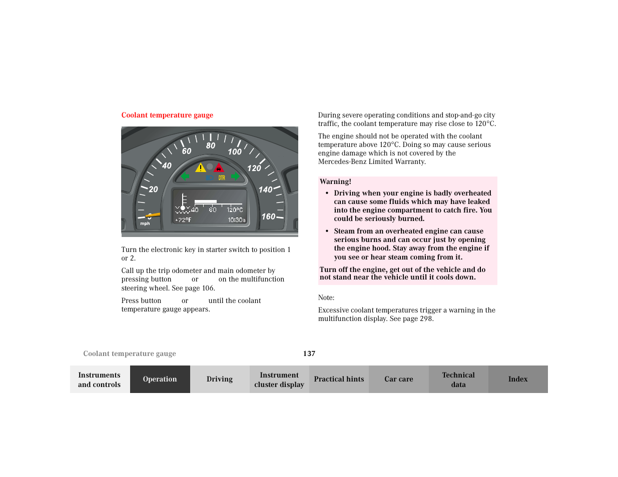 Mercedes-Benz 2002 C 230 Kompressor User Manual | Page 140 / 399