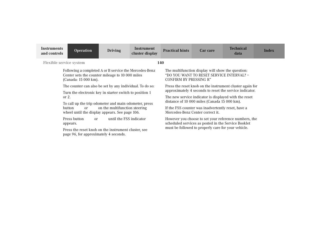 Mercedes-Benz 2002 C 230 Kompressor User Manual | Page 143 / 399