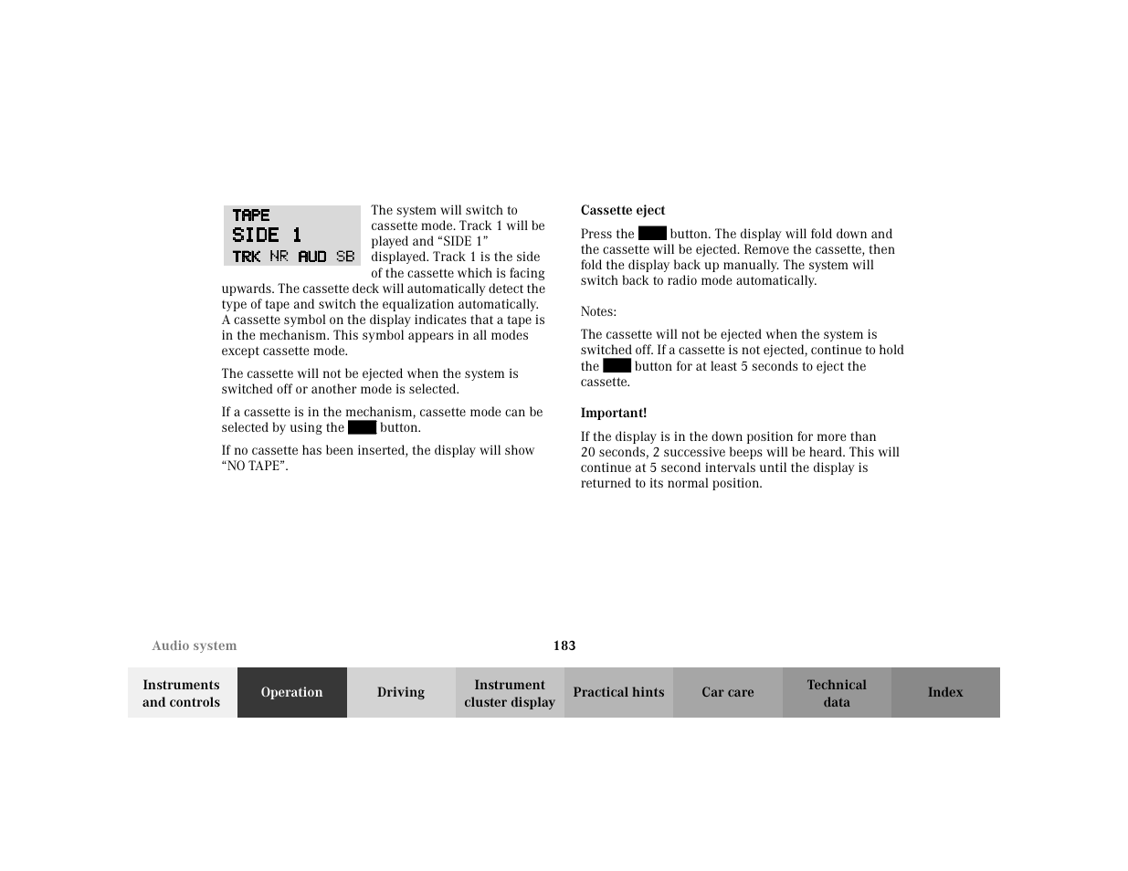 Mercedes-Benz 2002 C 230 Kompressor User Manual | Page 186 / 399