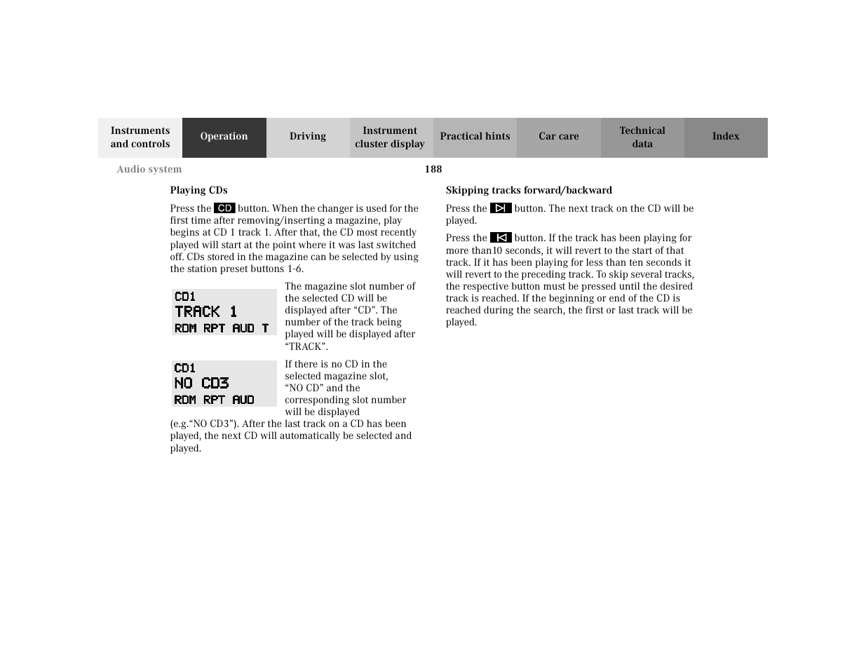 Mercedes-Benz 2002 C 230 Kompressor User Manual | Page 191 / 399
