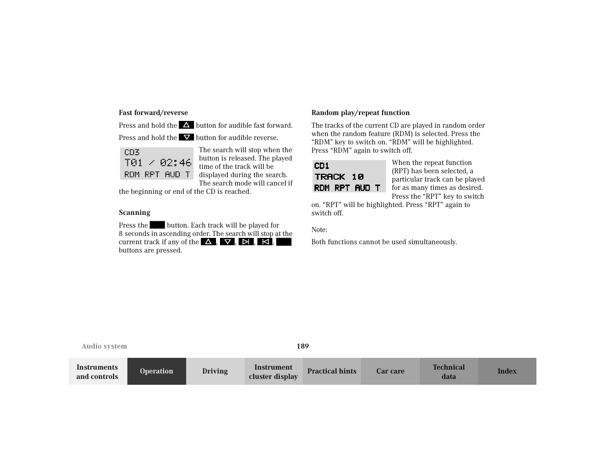 Mercedes-Benz 2002 C 230 Kompressor User Manual | Page 192 / 399
