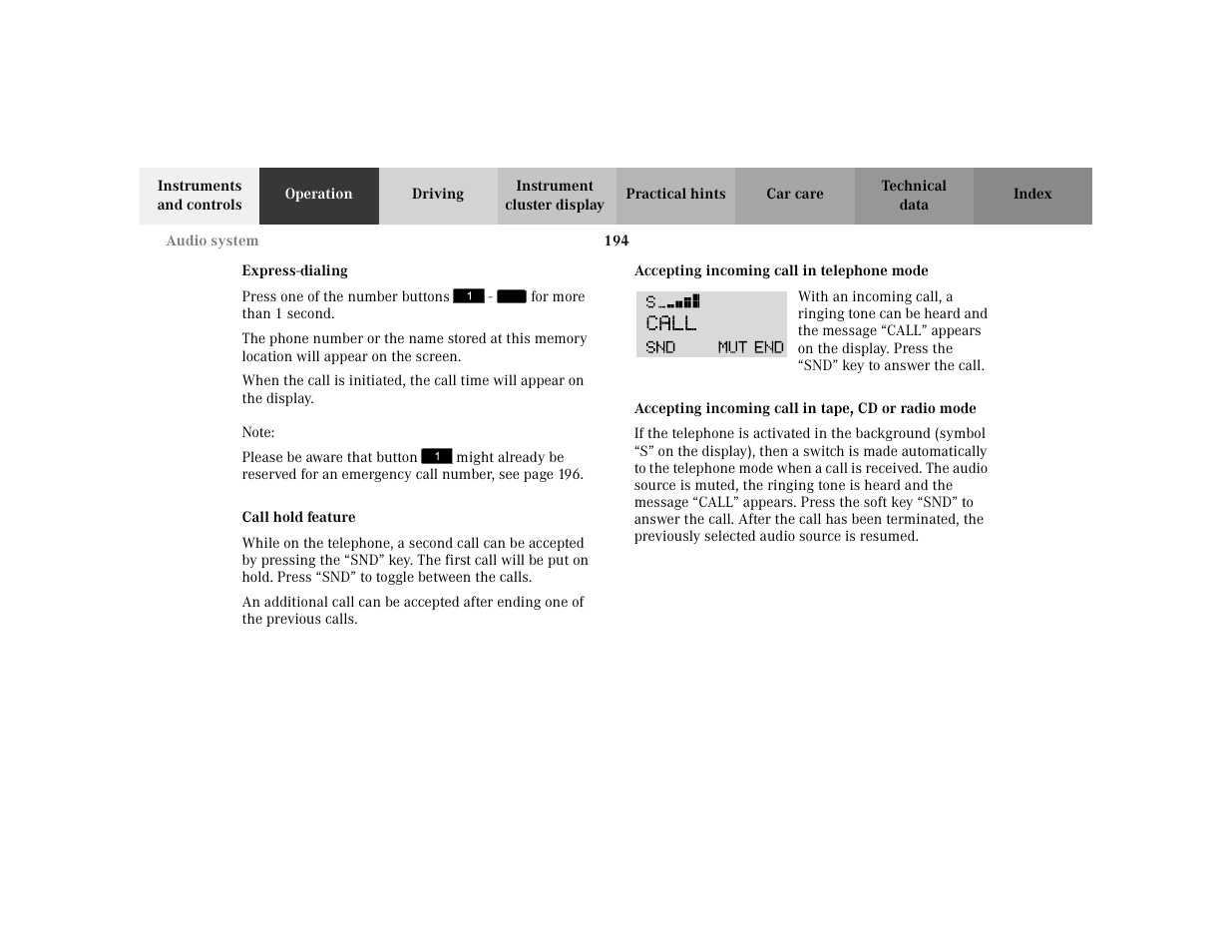 Mercedes-Benz 2002 C 230 Kompressor User Manual | Page 197 / 399