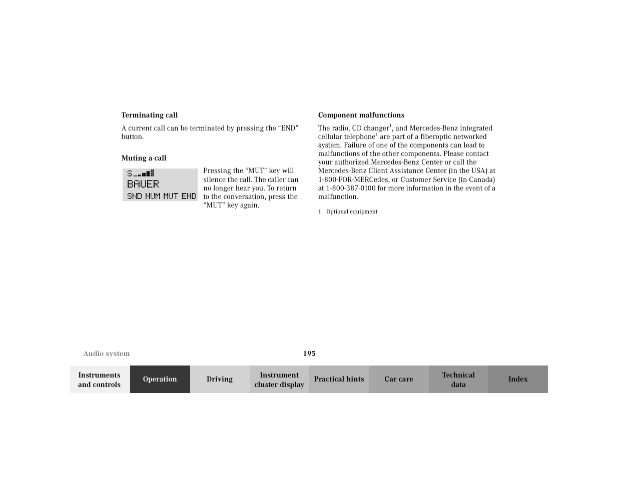 Mercedes-Benz 2002 C 230 Kompressor User Manual | Page 198 / 399