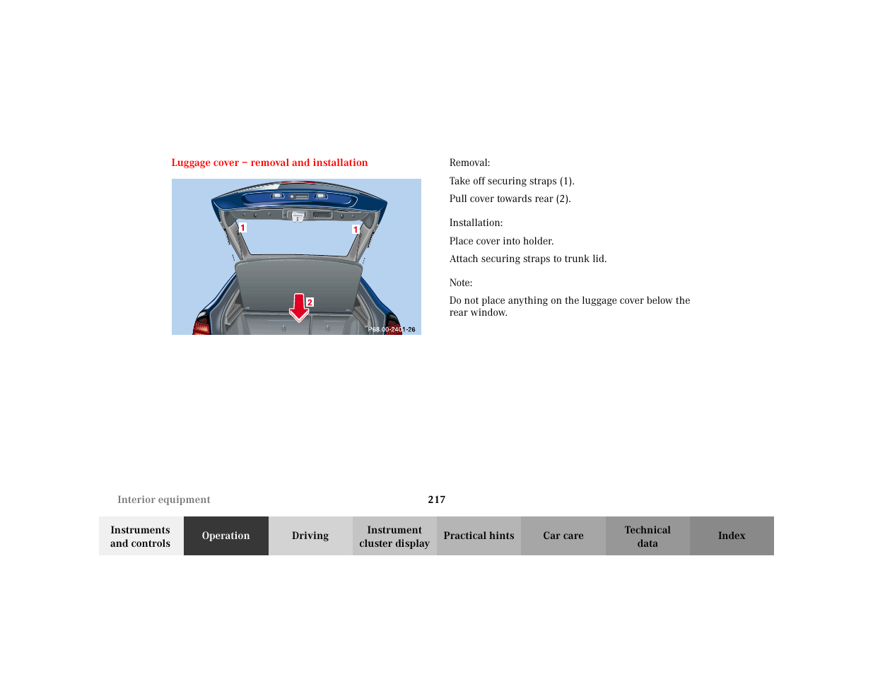 Mercedes-Benz 2002 C 230 Kompressor User Manual | Page 220 / 399