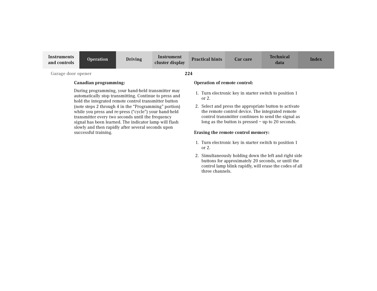 Mercedes-Benz 2002 C 230 Kompressor User Manual | Page 227 / 399