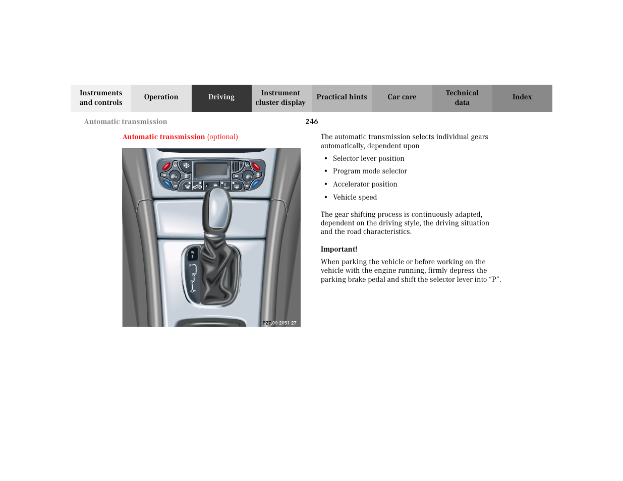 Mercedes-Benz 2002 C 230 Kompressor User Manual | Page 249 / 399