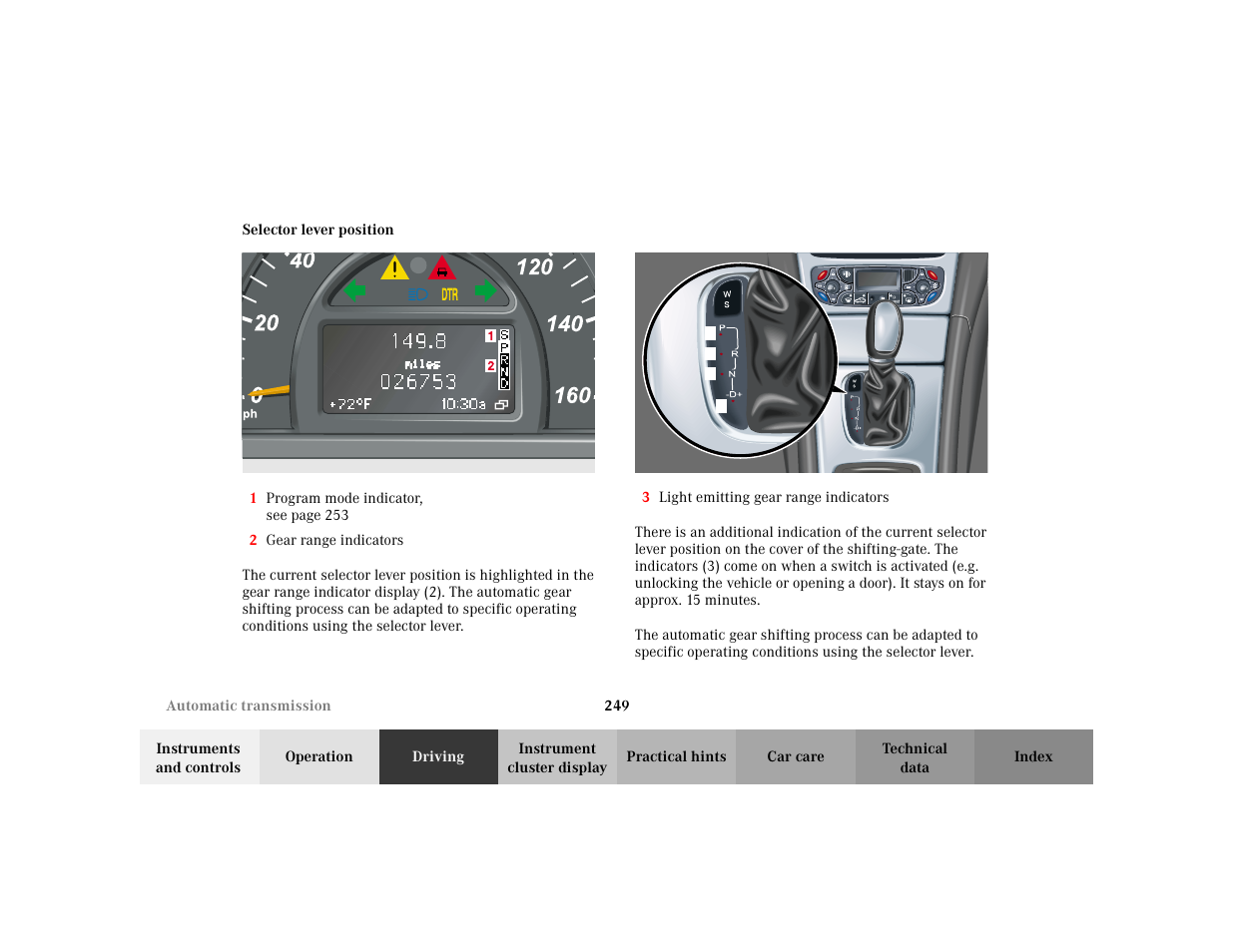 Mercedes-Benz 2002 C 230 Kompressor User Manual | Page 252 / 399