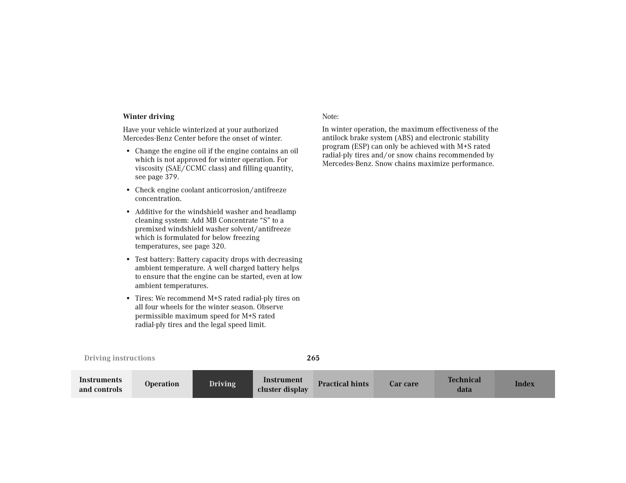 Mercedes-Benz 2002 C 230 Kompressor User Manual | Page 268 / 399