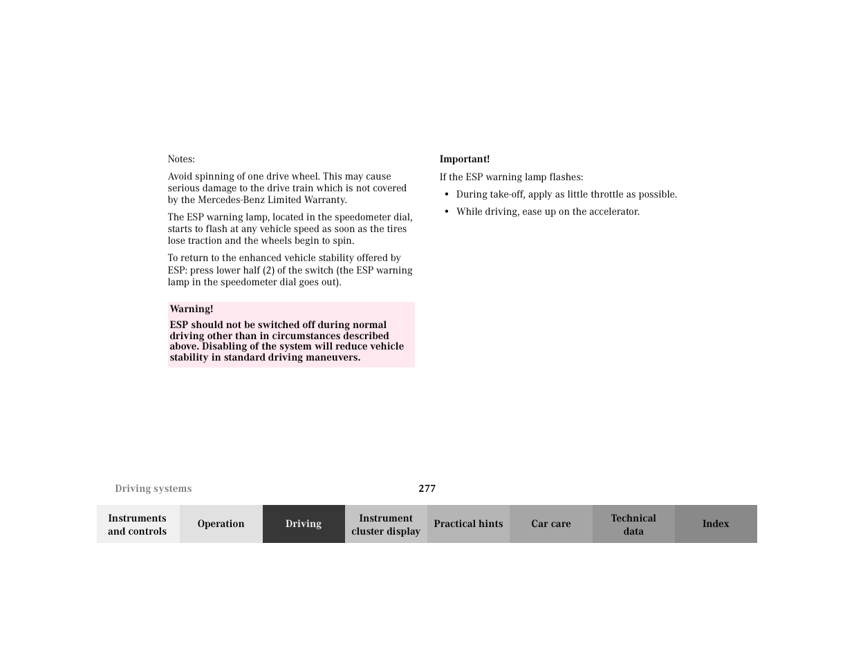 Mercedes-Benz 2002 C 230 Kompressor User Manual | Page 280 / 399