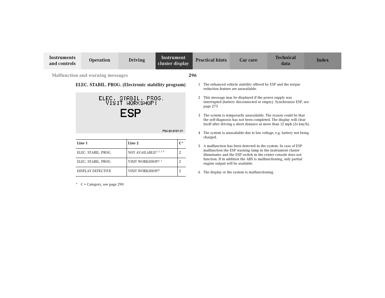 Mercedes-Benz 2002 C 230 Kompressor User Manual | Page 299 / 399