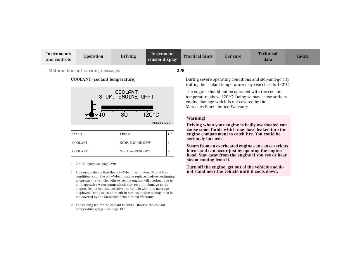 Mercedes-Benz 2002 C 230 Kompressor User Manual | Page 301 / 399