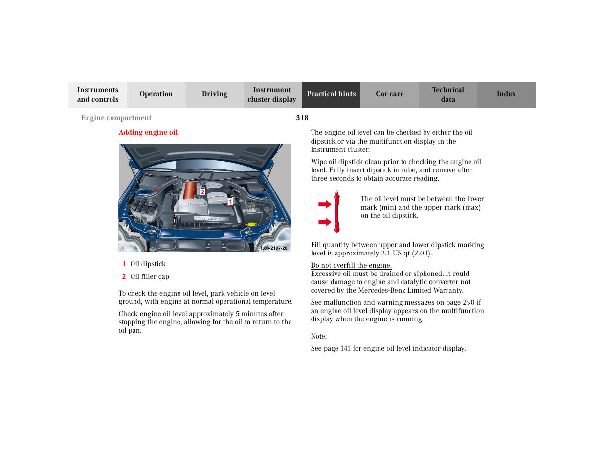 Mercedes-Benz 2002 C 230 Kompressor User Manual | Page 321 / 399